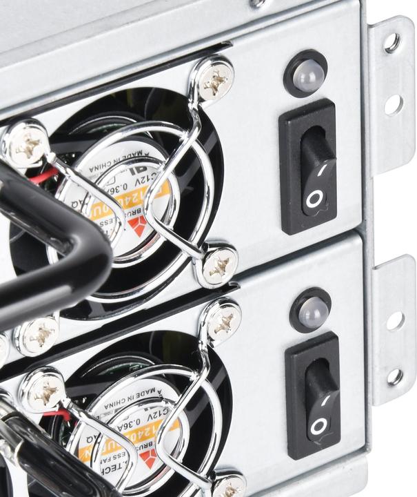 Actual product image Silverstone SST-GM600S - Redundant Mini Power Supply Cybenetics Silver, 600W (600 W)