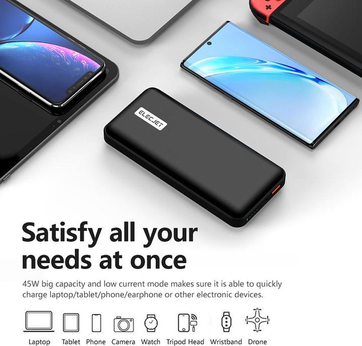 Image du produit Elecjet PowerPie P20 (20000 mAh, 45 W, 74 Wh)