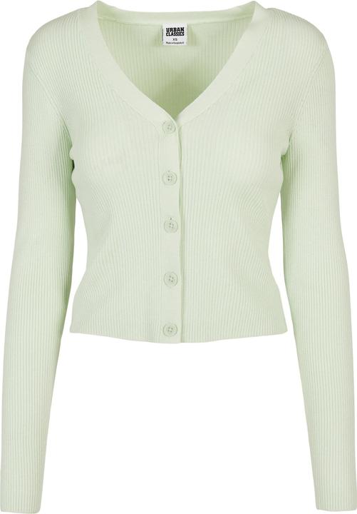 Urban Classics Ladies Short Rib Knit Cardigan