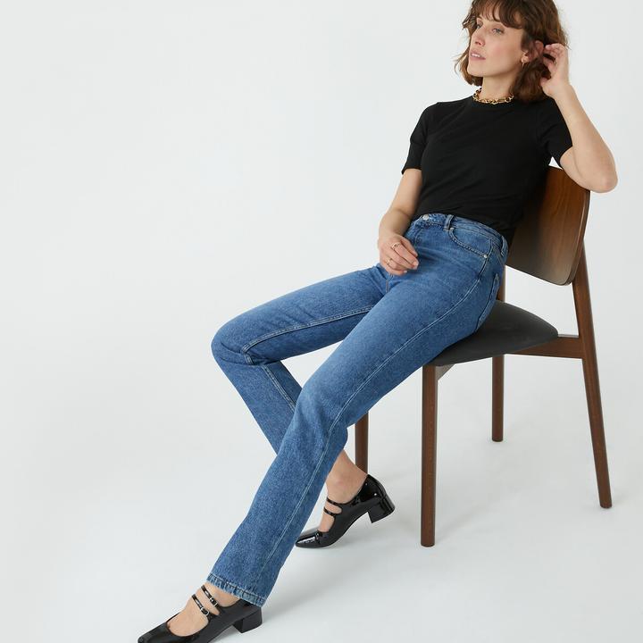 Produktbild La Redoute Collections High-Waist-Jeans (34)