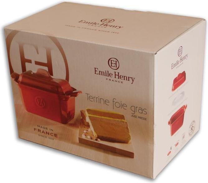 Produktbild Emile Henry EH349706 Terrine mit Druckplatte 190x120mm 9706-34 Grand Cru