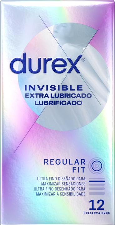 Actual product image Durex Invisible Extra Lubricated 12 Units (12 pcs.)