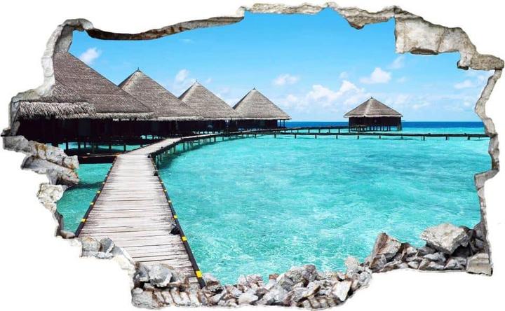 Image du produit Trenddeko Maison de plage 3D Maldives (80 x 49 cm)