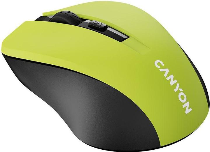 Immagine prodotto Canyon MW-1, Mouse ottico wireless USB, 800/1000/1200 dpi, giallo (Senza fili)