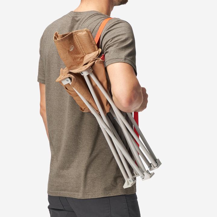 Actual product image Quechua Campingstuhl niedrig 100 kompakt braun