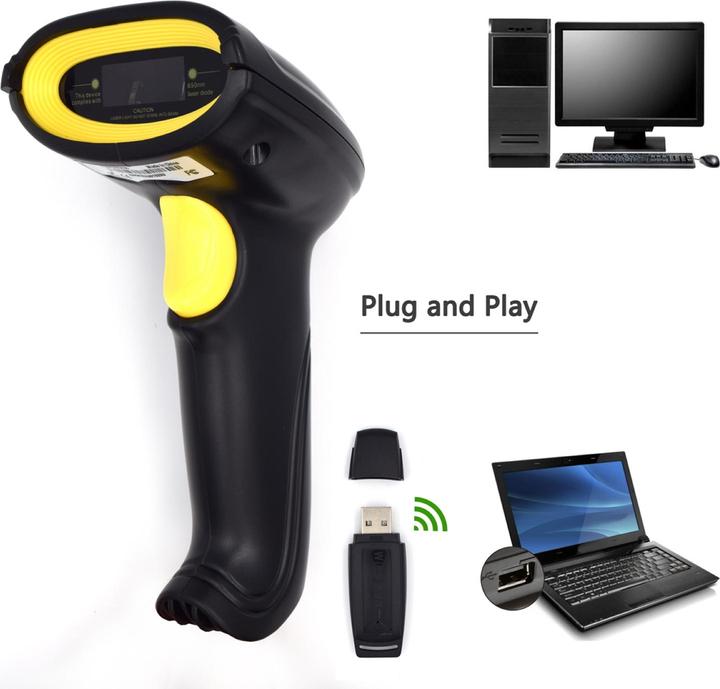 Actual product image Ewent Escaner Laser De Codigos De Barras Inalambrico