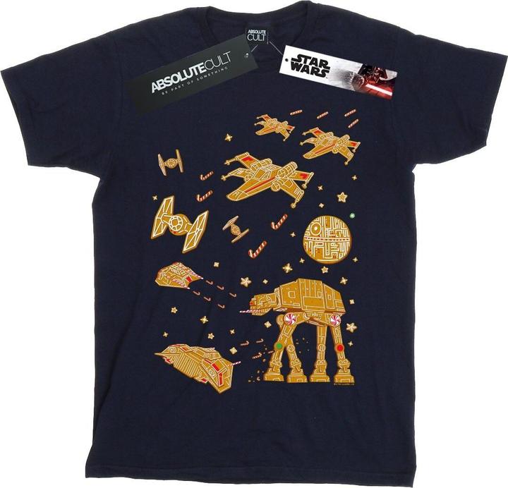 Actual product image Star Wars Mens Gingerbread Battle T-Shirt (XL)