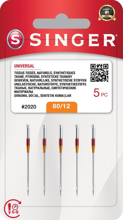 Actual product image Singer Needle N2020 -12/80 Blister 10pcs.