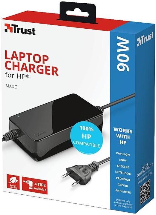Produktbild Trust Netzteil 90 W Maxo für HP Notebooks (90 W)