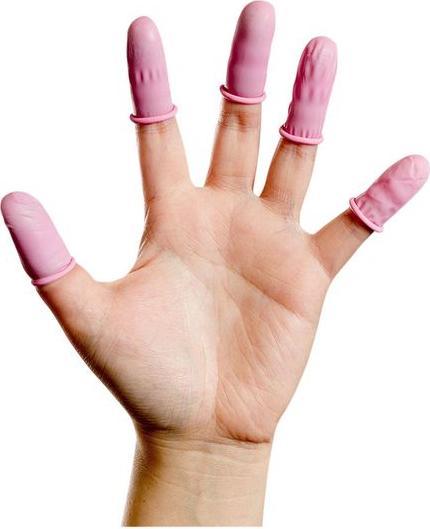 Immagine prodotto RND Culle antistatiche per dita, in lattice, guanto taglia M, rosa, confezione da 720 pezzi (M)