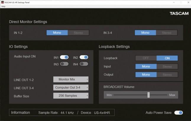 Actual product image Tascam US-4x4HR (USB)
