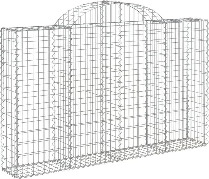 Actual product image VidaXL Gabionen mit Hochbogen 5 Stk. 200x30x120/140cm Verzinktes Eisen