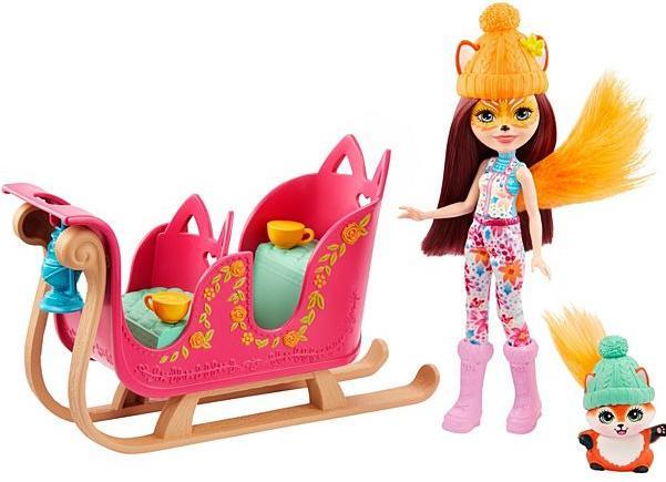 Enchantimals Aventure en Traîneau de Felicity Renard - Mini-poupée - 4 ans et +