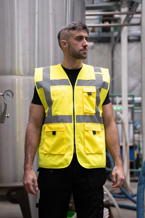 Actual product image Korntex Lined high-visibility waistcoat (7XL)
