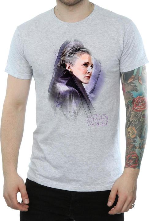 Actual product image Star Wars Mens Princess Leia Brushed Cotton T-Shirt (S)