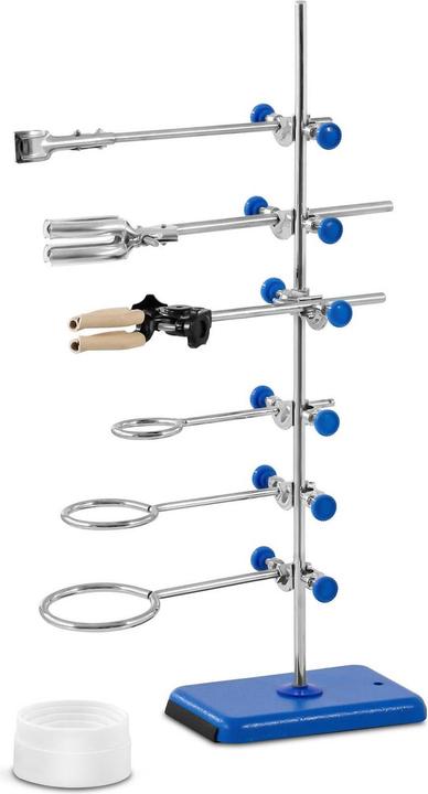 Image du produit Steinberg Support de laboratoire - Avec pince à burette, 2 pinces et 3 anneaux