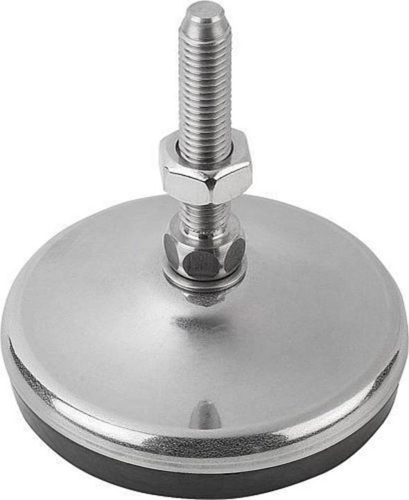Actual product image Kipp Levelling foot K0739, stainless steel, form A