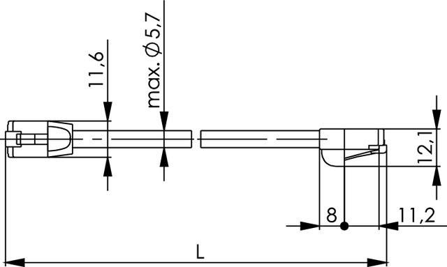 Immagine prodotto Telegärtner MP8 FS 100 (F/FTP, CAT5e, 2 m)