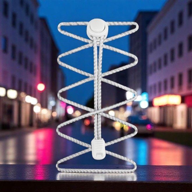 Actual product image LaceGodZ 1 Paar ReflectPro Series elastische, stark reflektierende Schnürsenkel (100 cm)