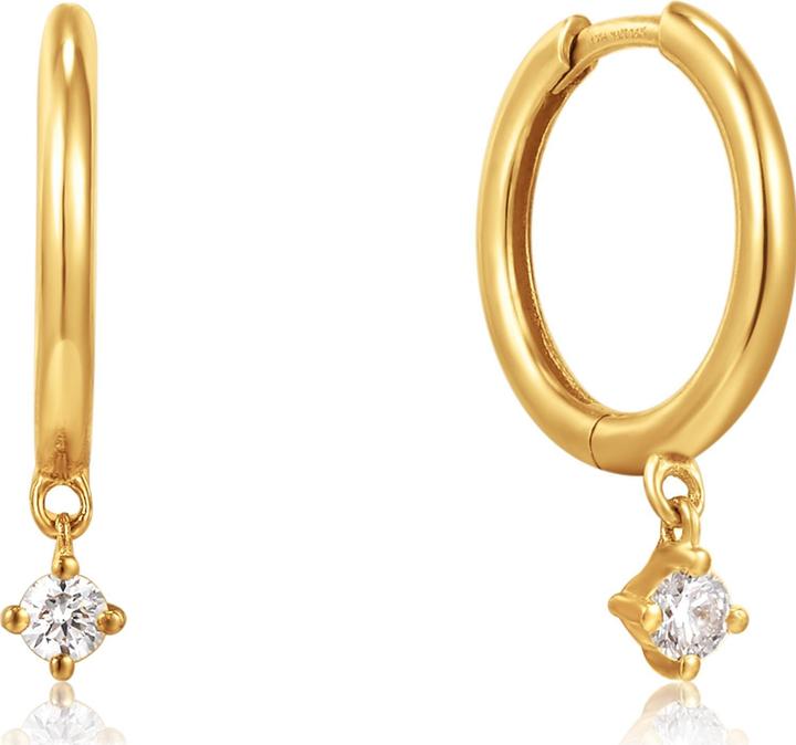 Ania Haie 14Kt Gold Diamond Drop Huggie Ohrringe (585er Gelbgold)