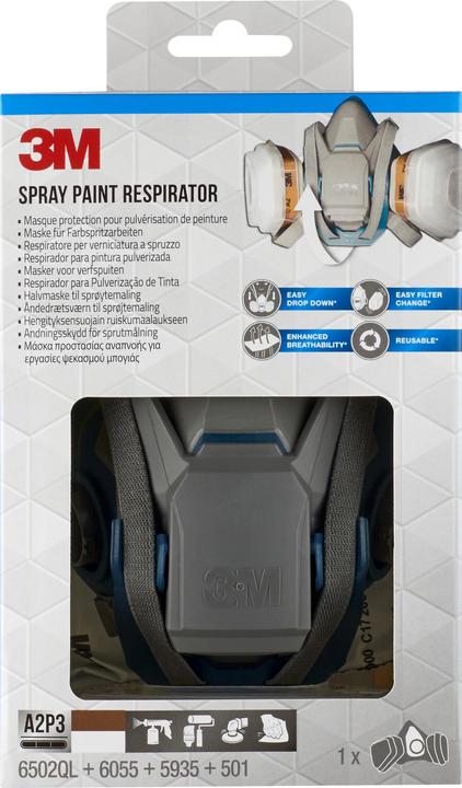Immagine prodotto 3M Maschera per lavori di verniciatura a spruzzo (A2P3, A2, 1 x)