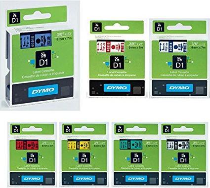 Actual product image Dymo S0720680 Standard Tape (0.90 cm, Black, White)