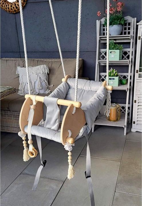 Immagine prodotto Holzecke Altalena per bambini grigia