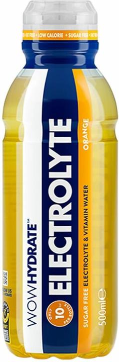 Actual product image Wow Hydrate Electrolyte Water (12 x 500ml) (Orange, 12 x)
