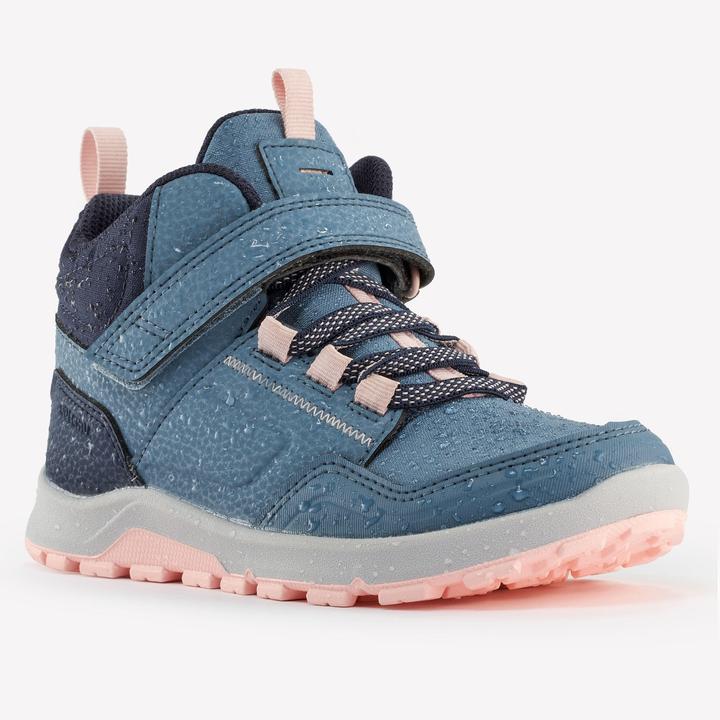 Produktbild Quechua Wanderschuhe Kinder Grösse 28–34 halbhoch Klettverschluss - NH500 blau (28)
