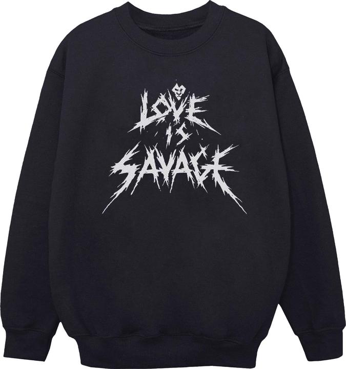 Actual product image Disney Womens/Ladies Villains Love Is Savage Sweatshirt (L)