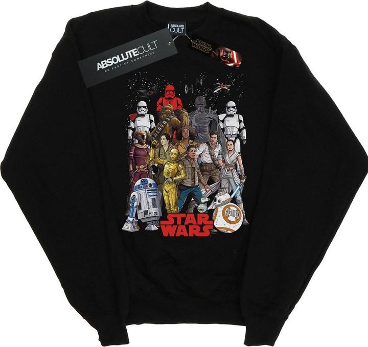 Star Wars The Rise Of Skywalker Character Collage Sweatshirt