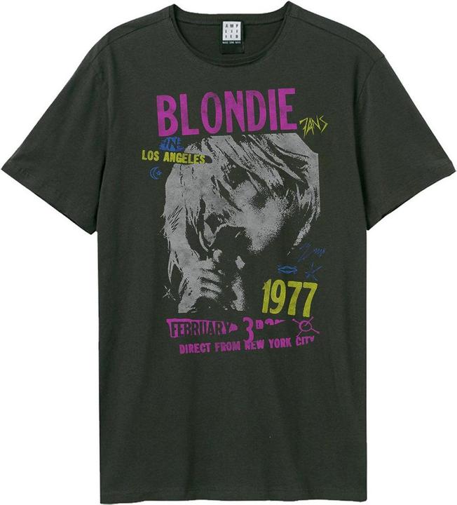 Actual product image Amplified Unisex Adult Tour 77 Blondie T-Shirt (L)