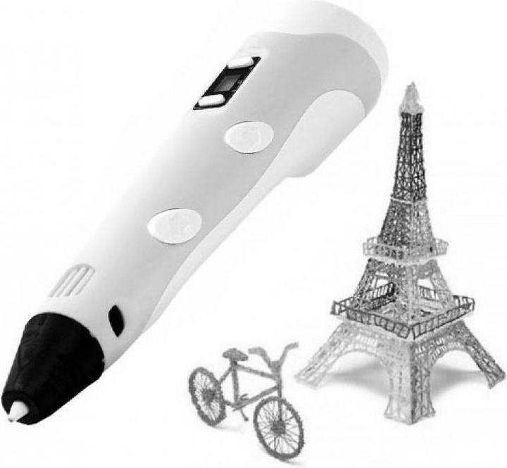 Immagine prodotto Riff Fantasia 3D Penna di stampa per bambini con 1,75 millimetri ABS / PLA AC cavo alimentato in blu (PLA, ABS, 1.75 mm, 120 g, Blu)