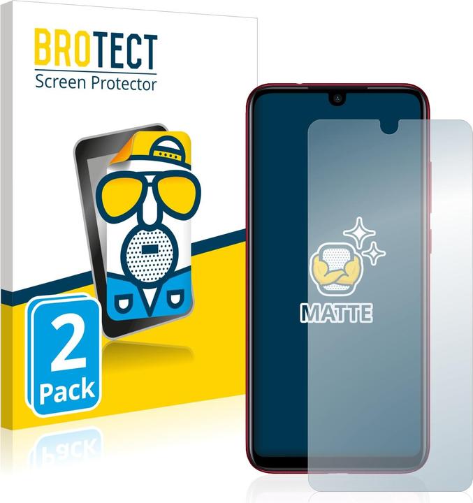 Productafbeelding BROTECT Anti-glansfolie Schermbeschermer Matte schermbeschermfolie (2 Stuk, Xiaomi Redmi 7)