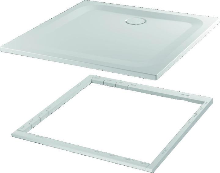 Produktbild Bette Ultra Rechteck-Duschwanne mit Minimum-Wannenträger, 1000x1000x25mm, 5940