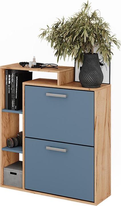 Produktbild Vichy Schuhkipper Orlando, Goldkraft Eiche/Blau, 80 x 90 cm