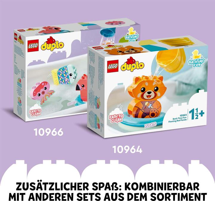 Image du produit LEGO Le plaisir de la baignoire : train d'animaux flottant (10965)