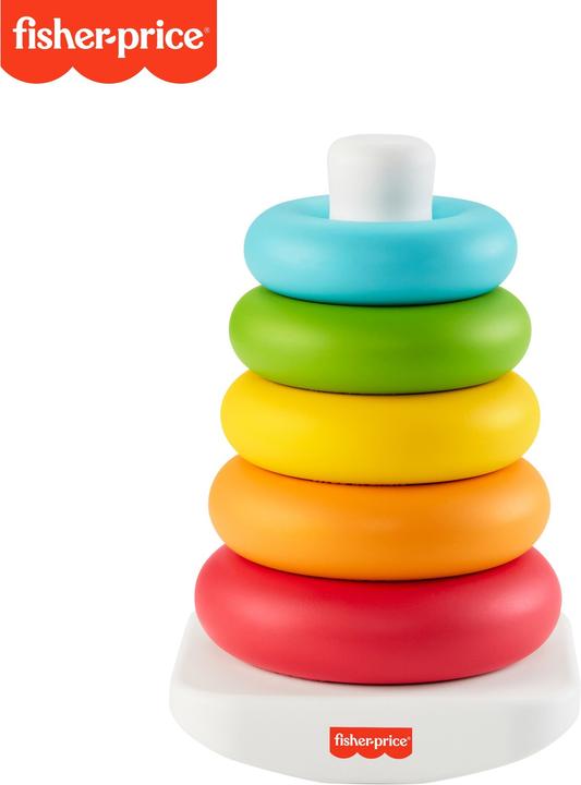 Fisher-Price Pyramide arc-en-ciel - Jouet d'éveil 1er âge - Dès 6 mois