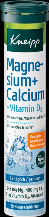 Actual product image Kneipp Natural Magnesium Calcium Vitamin D4 (20 Piece, Effervescent tablet)