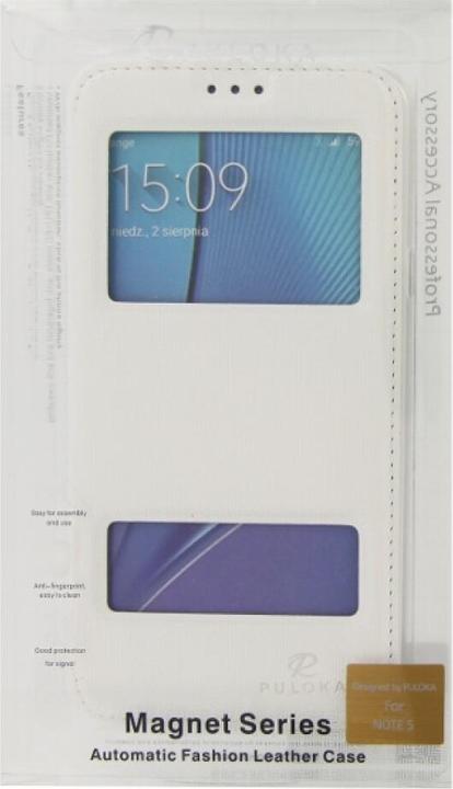 Produktbild Puloka Flip Case Samsung Galaxy Note 5 White (Samsung Galaxy Note 5)