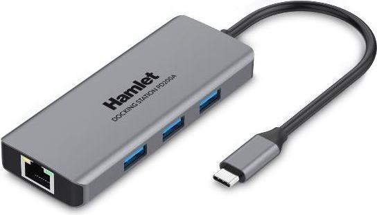 Hamlet HDKC-PD200A replicatore di porte e docking station per notebook Cablato USB 3.2 Gen 1 (3.1 Ge (USB-C, 3 Porti)