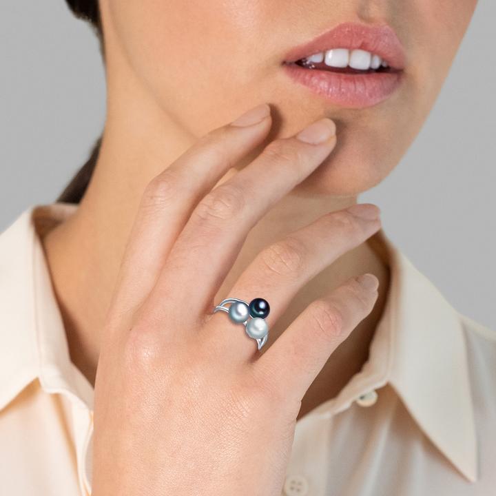 Produktbild Valero Pearls Damen Sterling Silber Süsswasser-Zuchtperle silber - 3958 (56, 925 Silber)