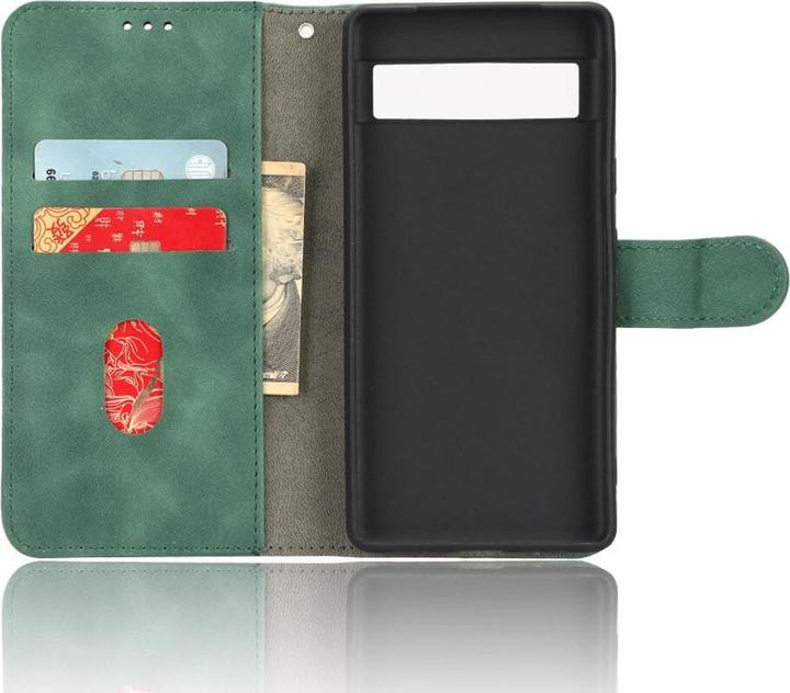 Actual product image Cover-Discount Google Pixel 7a - Leather Case Cover green (Google Pixel 7a)