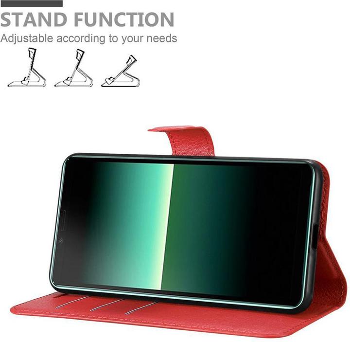 Actual product image Cadorabo Book with stand function cover (Sony Xperia 10 II)
