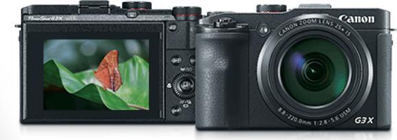 Produktbild Canon PowerShot G3 X (8.8 - 220 mm, 20 Mpx, 1")