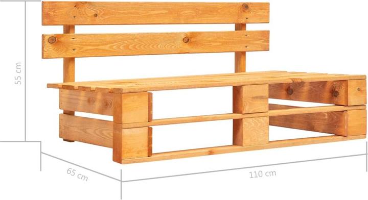 Image du produit VidaXL Canapé central palette
