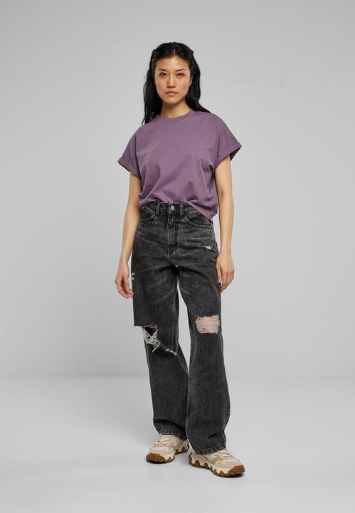 Image du produit Urban Classics Ladies Short Pigment Dye Cut On Sleeve Tee (M)