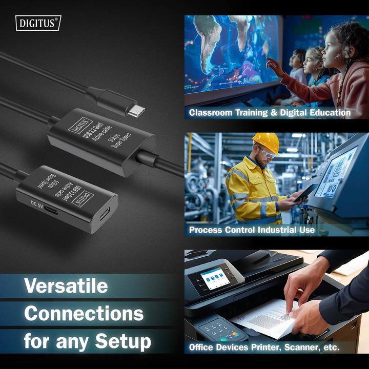 Immagine prodotto Digitus USB C – USB C (10 m, USB 3.2 Gen 1)