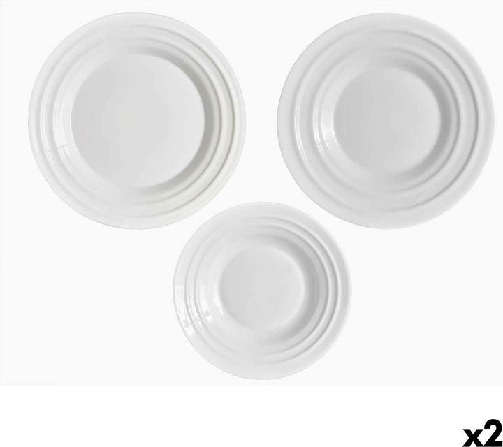 Immagine prodotto Vivalto Geschirr-Set F-LGCP105-75-85 Opalglas (2 Stück) (18 Pezzo/i)