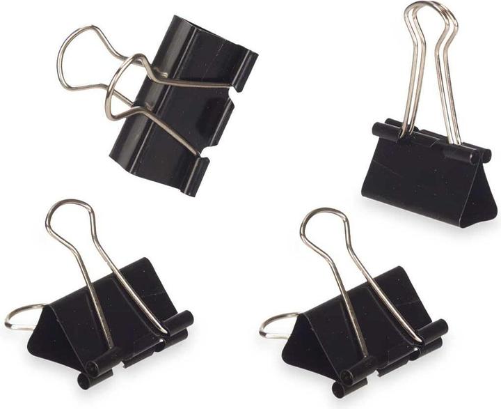 Produktbild Pincello Klammern Clip gross Schwarz Metall (24 Stück) (24 x)